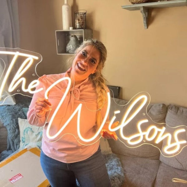 Custom Neon Wedding Sign Wall Decor, Neon Name Sign Wedding Decor, Neon Sign Custom Engagement Decor, Wedding Signs Personalized Gifts