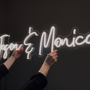 Benutzerdefiniertes Neonschild | Ästhetische individuelle Neonschilder | Leuchtreklamen | Hochzeit Neonschild | LED Neonschild | Barschild | Personalisierter Neon Mr