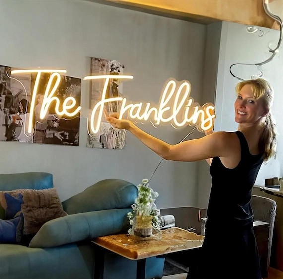 Custom Neon Wedding Sign Wall Decor, Neon Name Sign Wedding Decor, Neon Sign Custom Engagement Decor, Wedding Signs Personalized Gifts