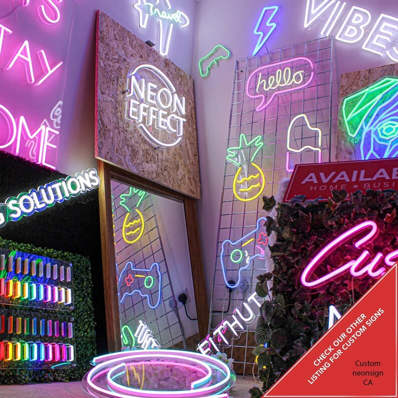 Customized Neon Signs for Home Decor Custom Neon Sign Neon Etsy