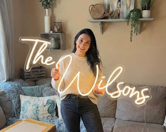 Custom Neon Sign Wedding Light Personalized Led Battery Operated Gift Home Decor Vintage Family Name Reception Fast Shipping Acrylic Logo