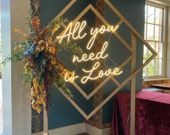 Wedding Neon Sign, Custom Neon sign, Personalized Neon, Gifts for Him/Her, Engagement Sign, Wedding Backdrop, Reception Decor, Party Sign