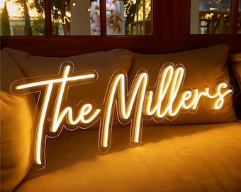 Neon Sign Custom Name, Vintage Name Sign, Custom Neon Sign Battery Operated, Neon Sign Custom Wedding, Custom Led Neon Sign For Wedding