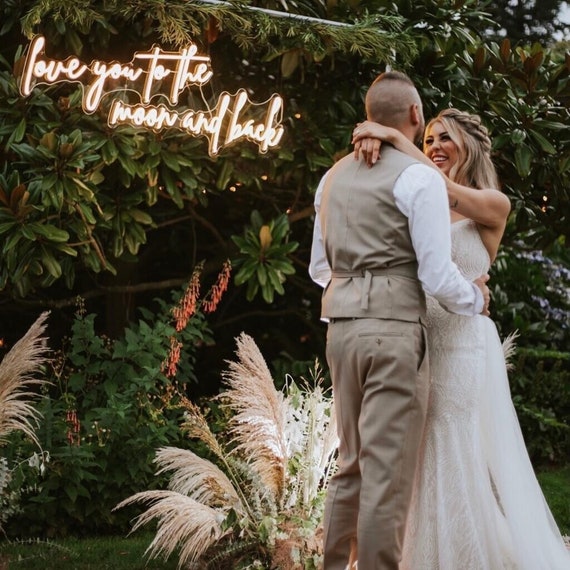 Custom Neon Wedding Sign Wall Decor, Neon Name Sign Wedding Decor, Neon Sign Custom Engagement Decor, Wedding Signs Personalized Gifts