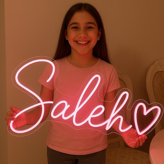 Custom Name Neon Sign for Kids Personalized Neon Sign for Bedroom Custom LED Lights Kids Room Decor, Home Decor Birthday Gift for Kids