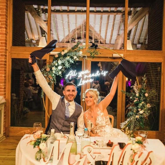 Custom Neon Wedding Sign Wall Decor, Neon Name Sign Wedding Decor, Neon Sign Custom Engagement Decor, Wedding Signs Personalized Gifts