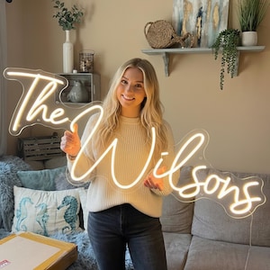 Wedding Neon Sign, Custom Neon sign, Personalized Neon, Gifts for Him/Her, Engagement Sign, Wedding Backdrop, Reception Decor, Party Sign