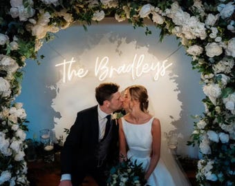 Wedding neon sign | custom neon sign | wedding gift | Wedding decor | last name neon sign | neon wedding sign | LED name sign | Home Decor