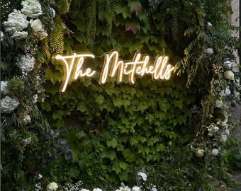 Custom Neon Wedding Sign Wall Decor, Neon Name Sign Wedding Decor, Neon Sign Custom Engagement Decor, Wedding Signs Personalized Gifts