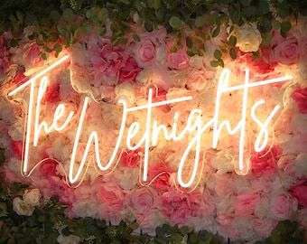 Neon Sign Custom Name, Rustic Name Neon Sign, Custom Neon Sign Battery Operated, Neon Sign Custom Wedding, Custom Led Neon Sign For Wedding