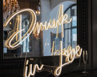Wedding Neon Sign, Custom Neon sign, Personalized Neon, Gifts for Him/Her, Engagement Sign, Wedding Backdrop, Reception Decor, Party Sign