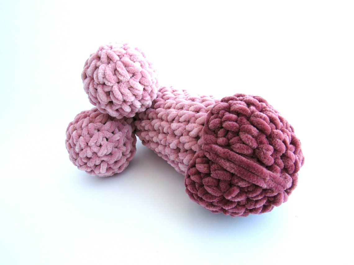 Mature Pet Toy Crochet Penis Big Plush Penis | Etsy