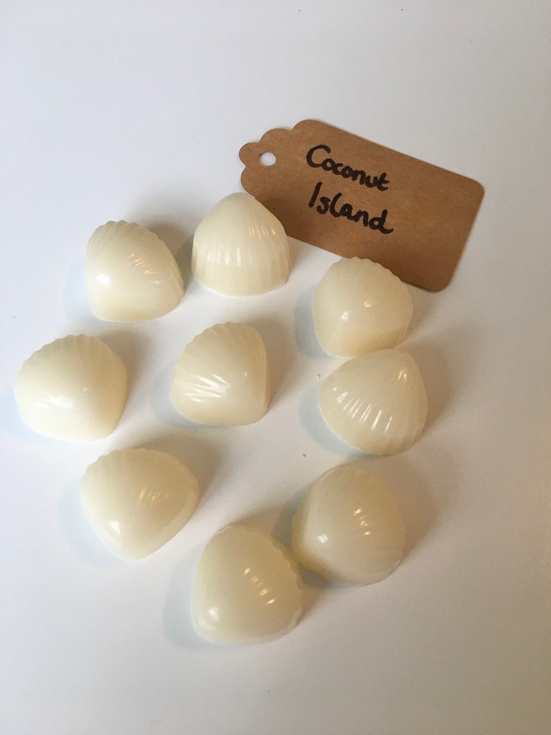 Coconut Island Wax Melts Vanilla Coconut Wax Melts Hand Made Summer
