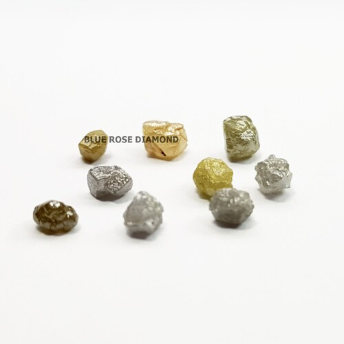 4.50 Ct Natural Rough Diamond ! Natural Multi Color Rough Diamond ! shops Natural Octahedron 9 Pcs Rough Diamond !