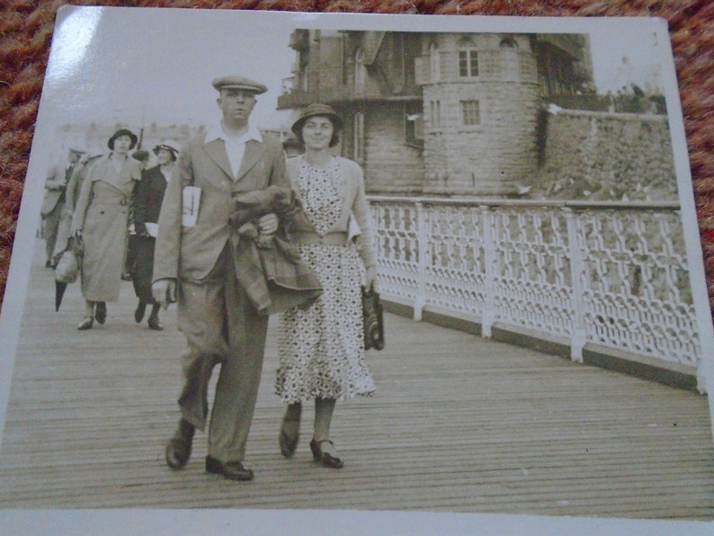Llandudno Pier Walk Vintage Photograph