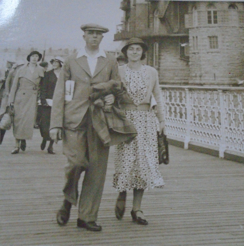 Llandudno Pier Walk Vintage Photograph