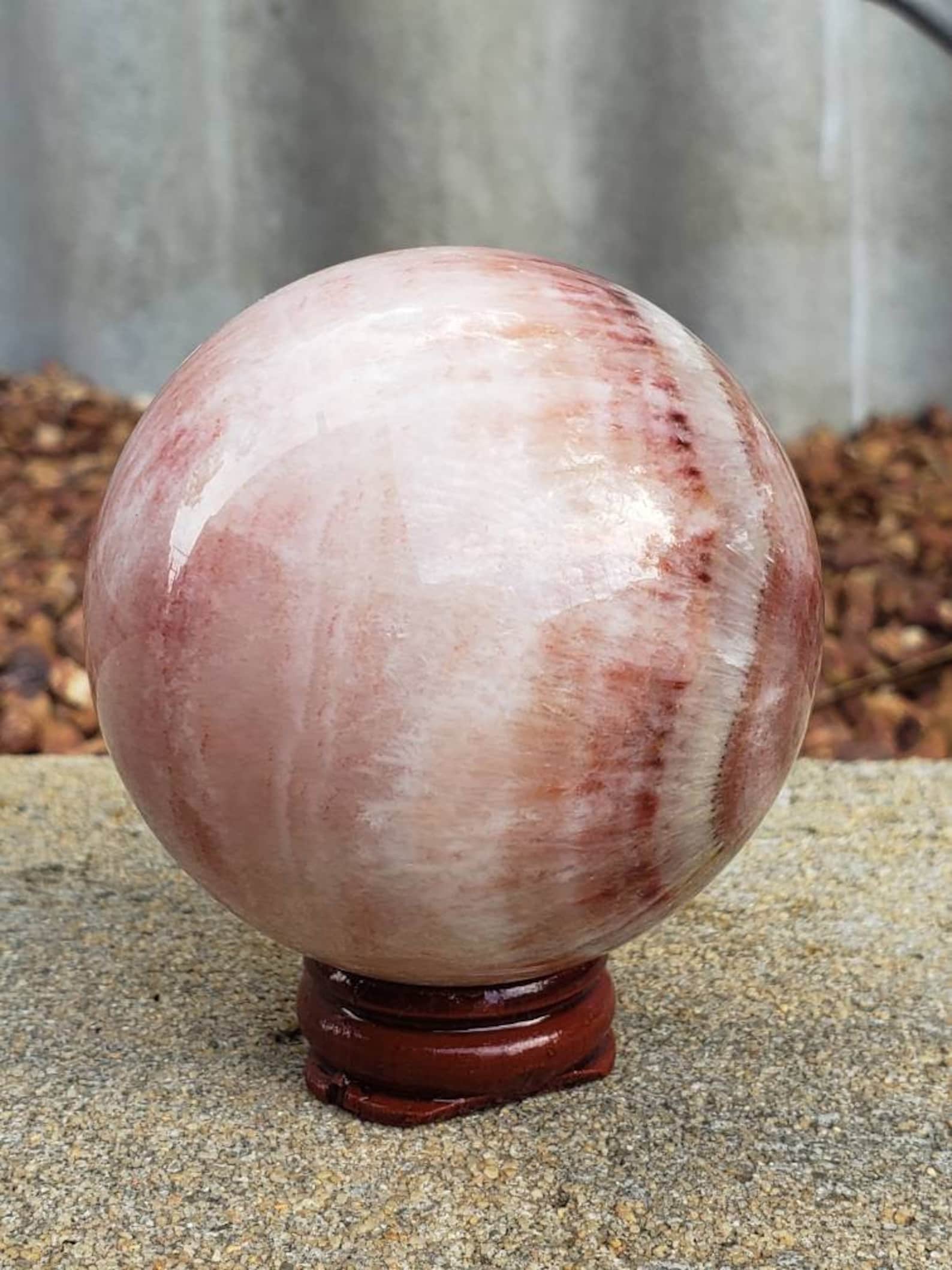 Dali Jasper pork stone Sphere 384 grams Etsy