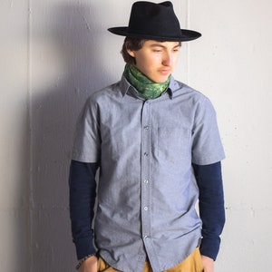Little Aspens Green Scarf | Organic Cotton Muslin Scarf | Gift for Women | Gifts for Men | Scarf | Bandana | Wrap | Headband l Tichel