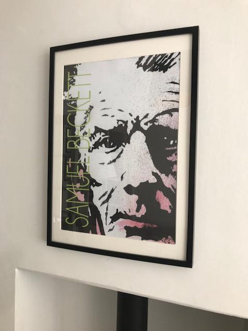 Samuel Beckett Poster - Contemporary A2 Portrait Poster | Literary ...