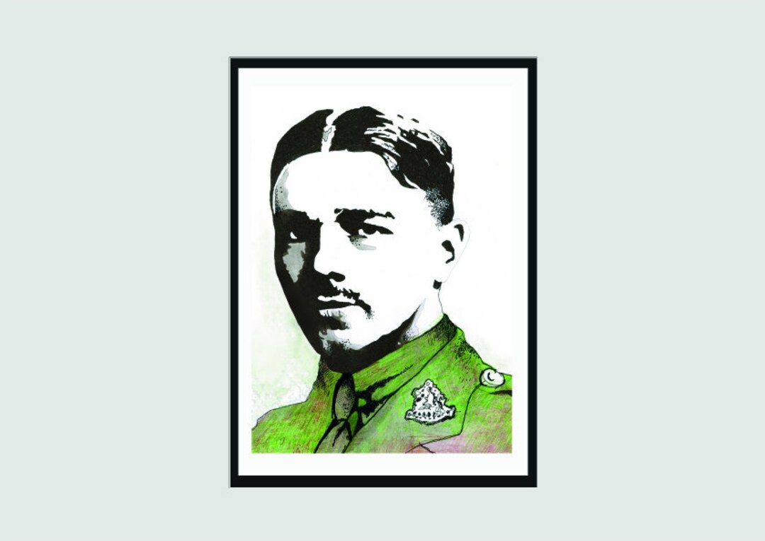 Wilfred Owen Signed Print Literary Print Signed Print Writer Gift Book