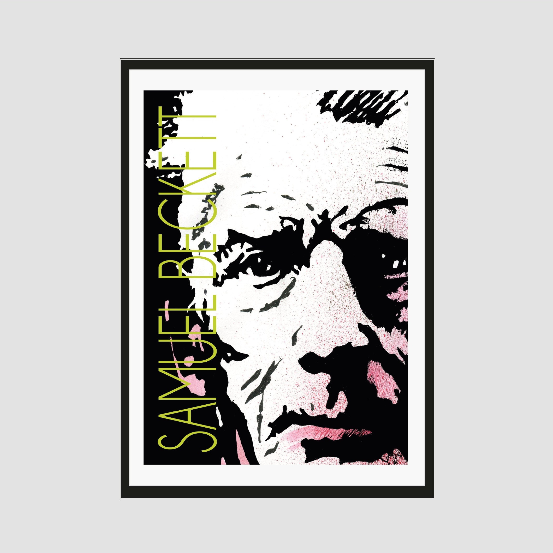 Samuel Beckett Poster - Contemporary A2 Portrait Poster | Literary ...