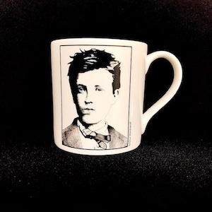 Arthur Rimbaud Mug - Author Quote Mug - Original Portrait on a Mug - Fine Bone China Mug - Gift for Book Lovers - Ceramic Mug