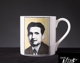 George Orwell Mug - George Orwell Quote Mug - Original Artwork on a Mug - Original Coffee Mug - Gift for Book Lovers