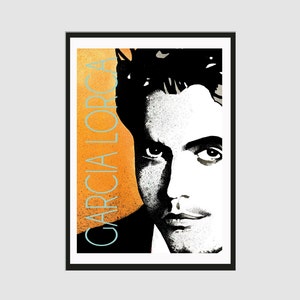 Lorca Author Poster - Original A2 Literary Poster | Literary Art Print | Gift for Lovers of Literature | Modern Home Decor  |  Writer Gift