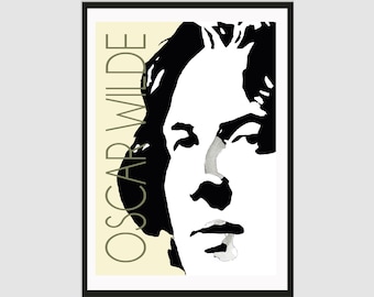 Oscar Wilde Poster - Contemporary A2 Portrait Poster | Literary Print | Gift for Lovers of Literature | Modern Home Decor