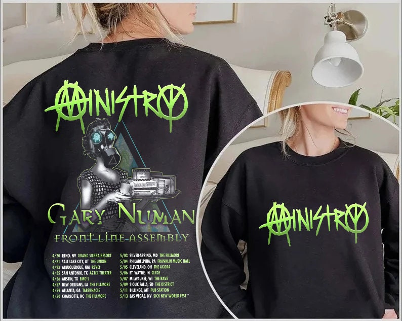 Ministry Band Touring In Spring 2023 Tour Shirt, Gary Numan North America 2023 Tour shirt