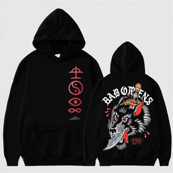 Discover Bad Omens Band Wolf Dagger 2023 Shirt, A Tour Of The Concrete Jungle Tour 2023 Shirt