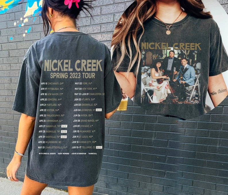 Nickel Creek Band Spring Tour 2023 Shirt, Nickel Creek Band Tour 2023, Spring Tour 2023 Shirt
