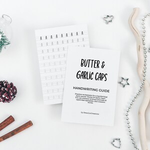Butter & Garlic Caps Handwriting Worksheet - Beginner Handwriting Worksheets Printable