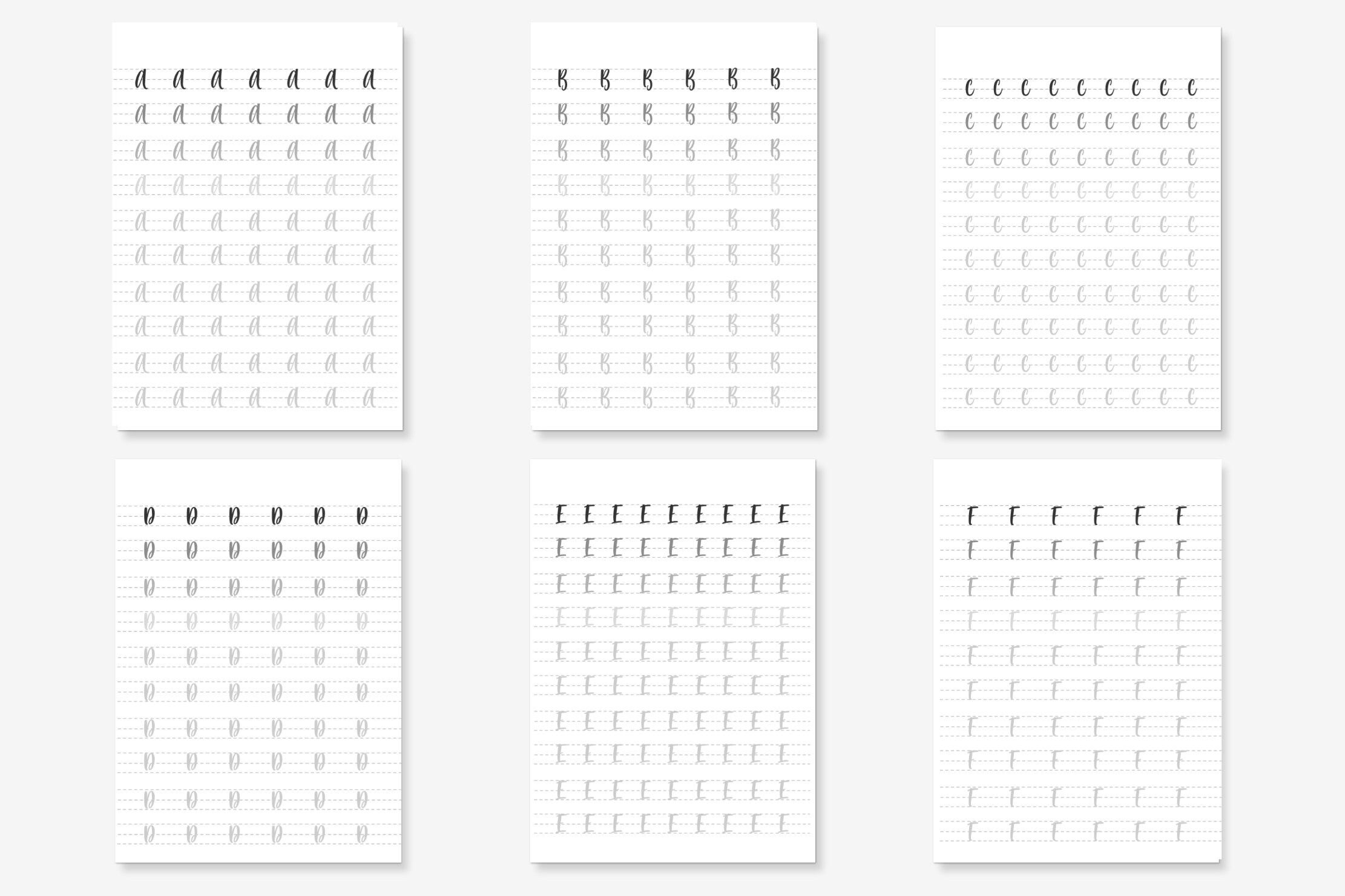 Digital Handwriting Practice Worksheet Passenger Script Etsy