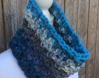 Beautiful Handmade Crocheted Cowl Scarf/ Neck Warmer