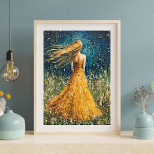 Starry Night Inspired Digital Wall Art | Home Decor Print | Instant Download & Housewarming Gift