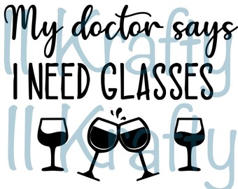 My doctor says I need glasses SVG