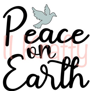 Peace on Earth and Silent Night SVG bundle