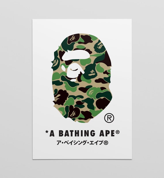 Bape Pepsi poster art print limited A4 A3 A2 Wall Art Camo A Bathing Ape supreme