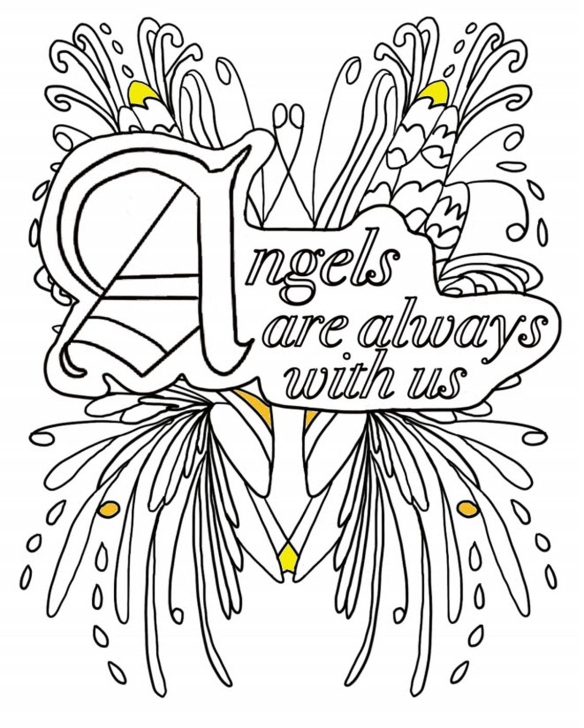 Coloring Book Pages Encouragement Quotes 21 Different Designs Etsy