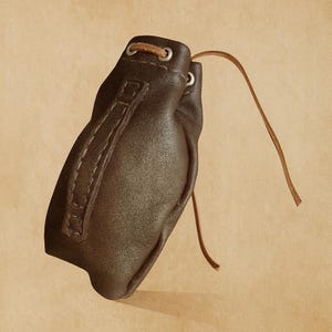 Leather purse - template and instruction step by step. Perfect for archery, larp for cosplay