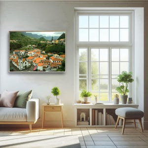 Europe - Madeira - picturesque town of São Vicente - poster wall decor