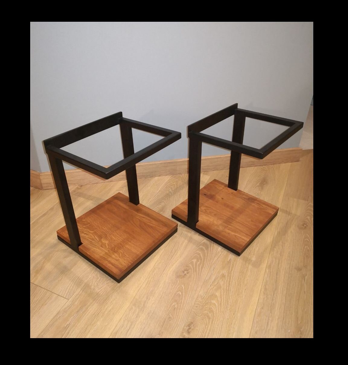 Speaker Stand Set Wooden Base - Etsy 