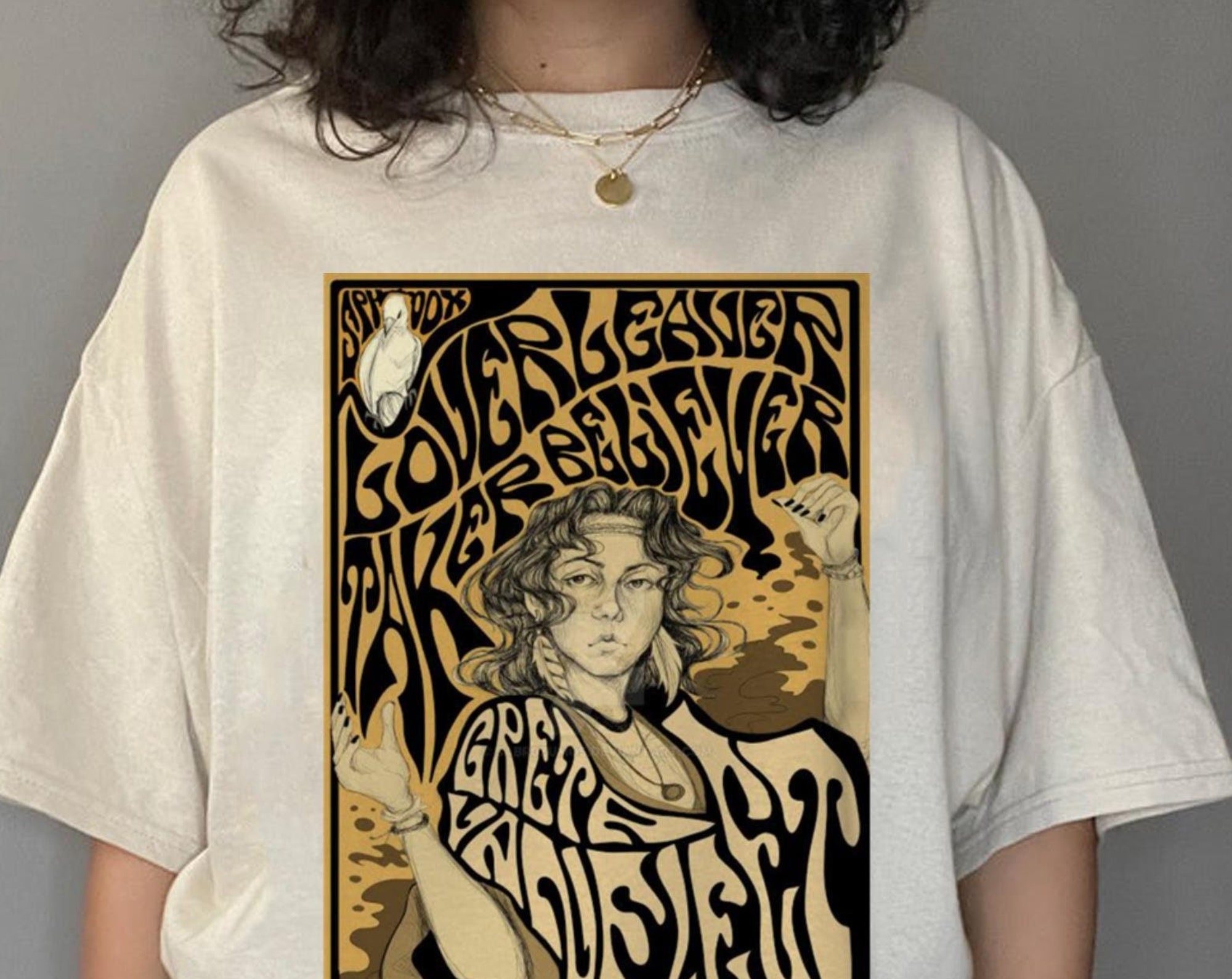 Discover Vintage Greta Van Fleet Typo T-Shirt