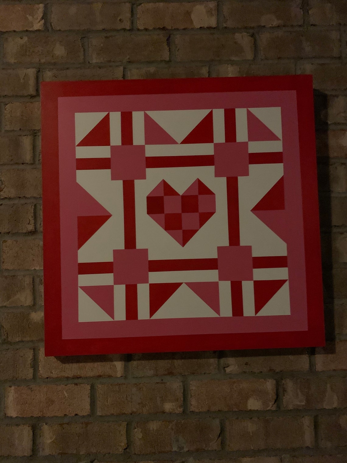 Valentine Barn Quilt Etsy