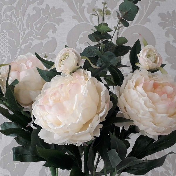 Faux Peonies Etsy UK