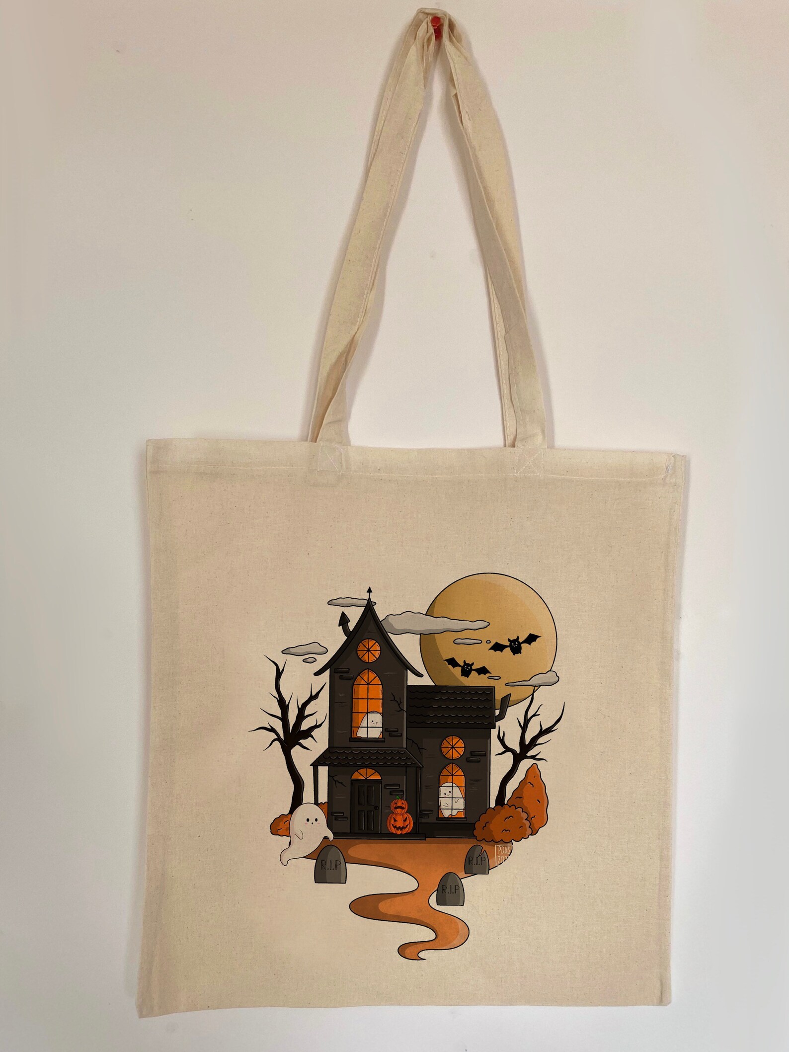Spooky Halloween House Tote Bag | Etsy