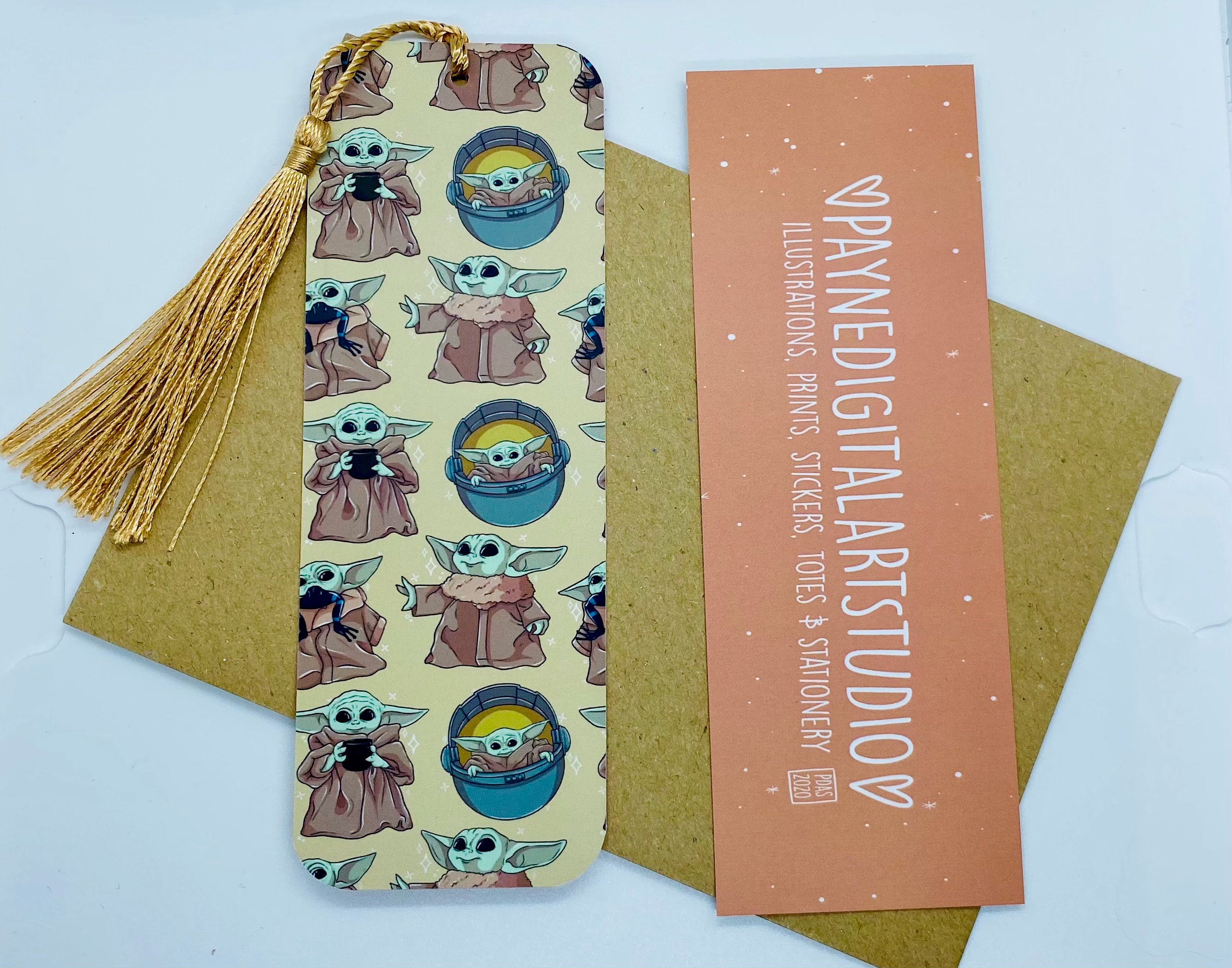 Baby Yoda Bookmark / the Child / Star Wars / Hand Drawn / Etsy UK
