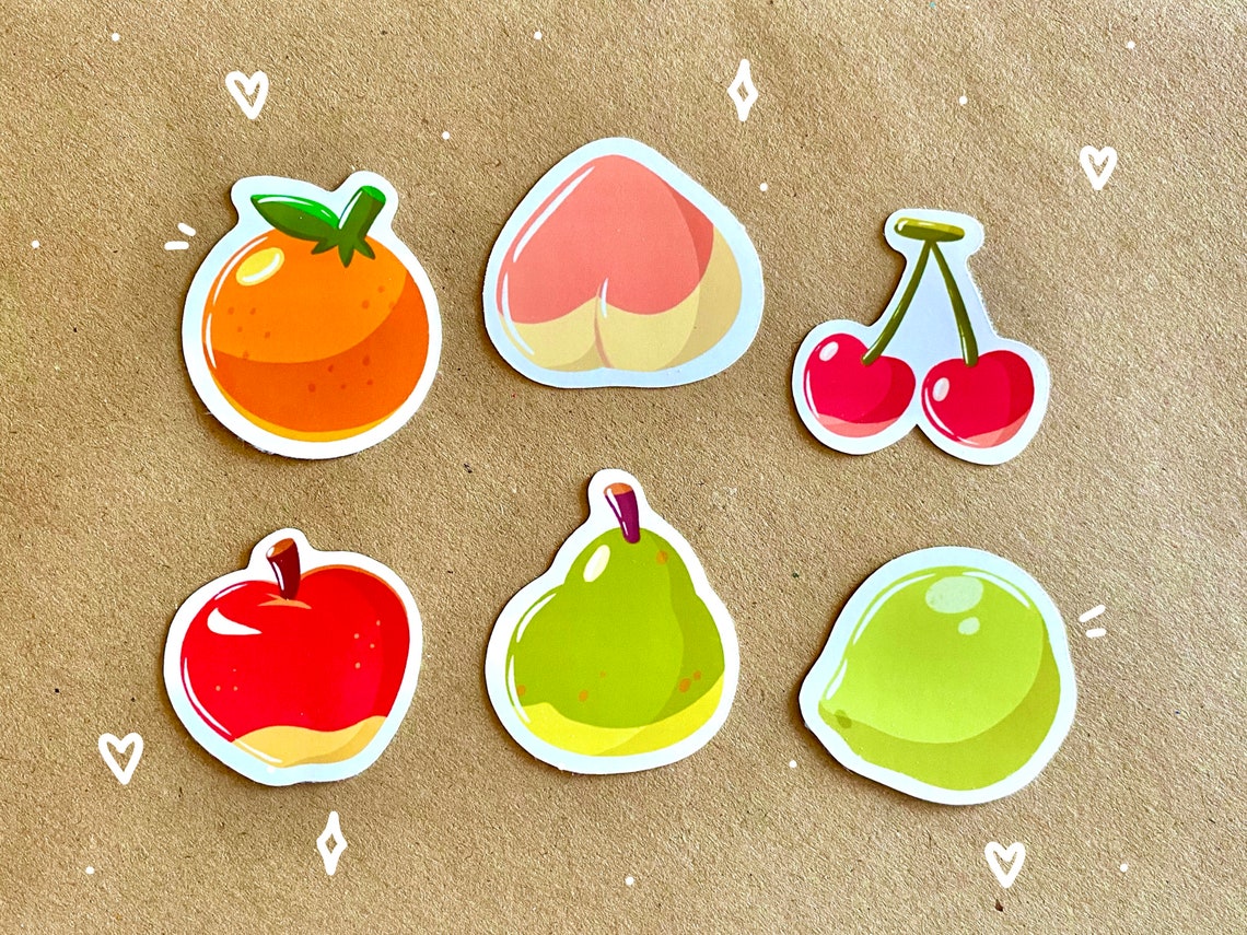 Animal Crossing Fruit Sticker Pack Etsy
