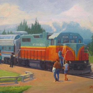 Stopover at Parkdale- Original Oil Painting